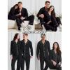 image:imageSWOMOG Matching Family Christmas Pajamas Set Long Sleeve Festival Party Pj Set ButtonDown SleepwearBlack