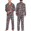 image:imageSWOMOG Matching Family Christmas Pajamas Set Long Sleeve Festival Party Pj Set ButtonDown SleepwearChristmas Light