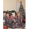 image:imageSWOMOG Matching Family Christmas Pajamas Set Long Sleeve Festival Party Pj Set ButtonDown SleepwearChristmas Light
