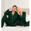 image:imageSWOMOG Matching Family Christmas Pajamas Set Long Sleeve Festival Party Pj Set ButtonDown SleepwearGreen