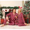 image:imageSWOMOG Matching Family Christmas Pajamas Set Long Sleeve Festival Party Pj Set ButtonDown SleepwearRed Stewart Plaid