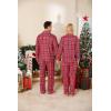 image:imageSWOMOG Matching Family Christmas Pajamas Set Long Sleeve Festival Party Pj Set ButtonDown SleepwearRed Stewart Plaid