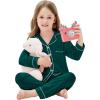 image:imageSWOMOG Matching Family Pajama Set Long Sleeve Christmas Pajama Button Down Holiday Sleepwear SetGreen