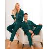 image:imageSWOMOG Matching Family Pajama Set Long Sleeve Christmas Pajama Button Down Holiday Sleepwear SetGreen