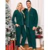 image:imageSWOMOG Matching Family Pajama Set Long Sleeve Christmas Pajama Button Down Holiday Sleepwear SetGreen