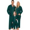 image:imageSWOMOG Matching Family Pajama Set Long Sleeve Christmas Pajama Button Down Holiday Sleepwear SetGreen