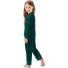 image:imageSWOMOG Matching Family Pajama Set Long Sleeve Christmas Pajama Button Down Holiday Sleepwear SetGreen
