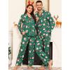 image:imageSWOMOG Matching Family Pajama Set Long Sleeve Christmas Pajama Button Down Holiday Sleepwear SetGreen Christmas Santa