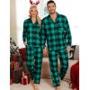 image:imageSWOMOG Matching Family Pajama Set Long Sleeve Christmas Pajama Button Down Holiday Sleepwear SetGreen Plaid