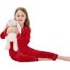 image:imageSWOMOG Matching Family Pajama Set Long Sleeve Christmas Pajama Button Down Holiday Sleepwear SetRed