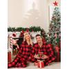 image:imageSWOMOG Matching Family Pajama Set Long Sleeve Christmas Pajama Button Down Holiday Sleepwear SetRed Plaid