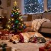 image:imageSWOMOG Matching Family Pajama Set Long Sleeve Christmas Pajama Button Down Holiday Sleepwear SetRed Plaid