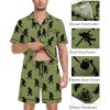 image:imageSWOMOG Mens Pajama Set Short Sleeve 2 PCS Sleepwear Button Down Soft Loungewear Modal Set Pj Set with Pockets S3XLArmy Green Bigfoot