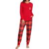 Red Black Plaid With White Stripe