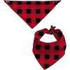 image:imageSWOMOG Adult Christmas Pajamas Buffalo Plaid Pajama Pants with Pockets Long Sleeve Tops for Couples amp FamilyBlack  Red Plaid