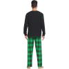 image:imageSWOMOG Couple Christmas Pajamas MEN amp WOMEN Pjs Long Sleeve Top amp Plaid Bottom Soft Sleepwear LoungewearBlack  Green