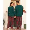 image:imageSWOMOG Couple Christmas Pajamas MEN amp WOMEN Pjs Long Sleeve Top amp Plaid Bottom Soft Sleepwear LoungewearEmerald Green