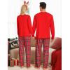 image:imageSWOMOG Couple Christmas Pajamas MEN amp WOMEN Pjs Long Sleeve Top amp Plaid Bottom Soft Sleepwear LoungewearRed