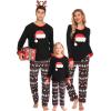 image:imageSWOMOG Couple Matching Pajamas Set Christmas Pajamas Long Sleeve Button Down Pj Set Festival Party Xmas SleepwearZchristmas Hat