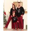 image:imageSWOMOG Couple Pajamas Sets Christmas Matching Long Sleeve Sleepwear Pjs Women amp Men Soft 2 Pieces Loungewear