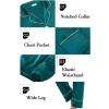 image:imageSWOMOG Couples Matching Pajamas Sets Women amp Men Silk Satin Long Sleeve Button Down Sleepwear 2 Pcs Classic LoungewearGreen