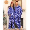 image:imageSWOMOG Couples Pajamas Sets Silk Satin Long Sleeve Sleepwear Button Down Loungewear Pjs Set Classic Pajama SXXLPolar Bear