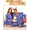 image:imageSWOMOG Couples Pajamas Sets Silk Satin Long Sleeve Sleepwear Button Down Loungewear Pjs Set Classic Pajama SXXLPolar Bear