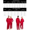 image:imageSWOMOG Couples Pajamas Sets Silk Satin Long Sleeve Sleepwear Button Down Loungewear Pjs Set Classic Pajama SXXLRed
