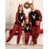 image:imageSWOMOG Family Christmas Pjs Matching Sets Christmas Pajamas for Family Xmas Jammies Set Christmas Holiday SleepwearChristmas Deer Head