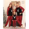 image:imageSWOMOG Family Christmas Pjs Matching Sets Christmas Pajamas for Family Xmas Jammies Set Christmas Holiday SleepwearChristmas Deer Head
