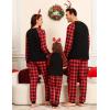 image:imageSWOMOG Family Christmas Pjs Matching Sets Christmas Pajamas for Family Xmas Jammies Set Christmas Holiday SleepwearGold Letter Deer
