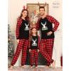 image:imageSWOMOG Family Christmas Pjs Matching Sets Christmas Pajamas for Family Xmas Jammies Set Christmas Holiday SleepwearGold Letter Deer