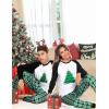 image:imageSWOMOG Family Christmas Pjs Matching Sets Christmas Pajamas for Family Xmas Jammies Set Christmas Holiday SleepwearGreen Christmas Tree
