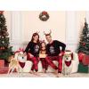 image:imageSWOMOG Family Christmas Pjs Matching Sets Christmas Pajamas for Family Xmas Jammies Set Christmas Holiday SleepwearRed Black Print