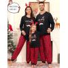 image:imageSWOMOG Family Christmas Pjs Matching Sets Christmas Pajamas for Family Xmas Jammies Set Christmas Holiday SleepwearZ  Merry Christmas Printpullover