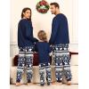 image:imageSWOMOG Family Christmas Pjs Matching Sets Christmas Pajamas for Family Xmas Jammies Set Christmas Holiday SleepwearZ  Navy Blue Snowmenpullover