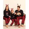 image:imageSWOMOG Family Christmas Pjs Matching Sets Christmas Pajamas for Family Xmas Jammies Set Christmas Holiday SleepwearZ  Red Santa Clauspullover
