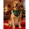 image:imageSWOMOG Family Matching Pajama Set 2Pcs Silk Satin Sleepwear Long Sleeve Button Down LoungewearGreen Christmas Santa