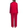 image:imageSWOMOG Family Matching Pajama Set 2Pcs Silk Satin Sleepwear Long Sleeve Button Down LoungewearRed