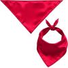 image:imageSWOMOG Family Matching Pajama Set 2Pcs Silk Satin Sleepwear Long Sleeve Button Down LoungewearRed