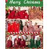 image:imageSWOMOG Family Matching Pajamas Set Button Down Sleepwear Long Sleeve Nightwear Christmas PJS Holiday PajamasGreen With Black Grid