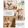image:imageSWOMOG Family Matching Pajamas Set Silk Satin Button Down Sleepwear Long Sleeve Nightwear 2 Pcs Pj SetChampagne