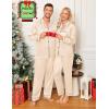 image:imageSWOMOG Family Matching Pajamas Set Silk Satin Button Down Sleepwear Long Sleeve Nightwear 2 Pcs Pj SetChampagne