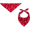 image:imageSWOMOG Family Matching Pajamas Silk Satin Long Sleeve Sleepwear Soft Button Down Loungewear 2 Pcs Pj SetRed Candy Cane