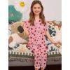 image:imageSWOMOG Girls Pajamas Button Down 2PCS Kids Pajama Set Cute Toddler Sleepwear Short Sleeve with Long PantsTaro Strawberry