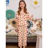 image:imageSWOMOG Girls Pajamas Button Down 2PCS Kids Pajama Set Cute Toddler Sleepwear Short Sleeve with Long PantsYellow Strawberry