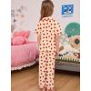 image:imageSWOMOG Girls Pajamas Button Down 2PCS Kids Pajama Set Cute Toddler Sleepwear Short Sleeve with Long PantsYellow Strawberry