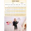 image:imageSWOMOG Girls Pajamas Set Kids Button Down Cute Print Pjs Sets Pant 2 Piece Soft Long Sleeve Sleepwear LoungewearBlack