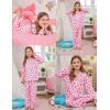 image:imageSWOMOG Girls Pajamas Set Kids Button Down Cute Print Pjs Sets Pant 2 Piece Soft Long Sleeve Sleepwear LoungewearBlush Pink Monkey