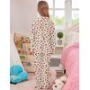 image:imageSWOMOG Girls Pajamas Set Kids Button Down Cute Print Pjs Sets Pant 2 Piece Soft Long Sleeve Sleepwear LoungewearChampagne Leopard